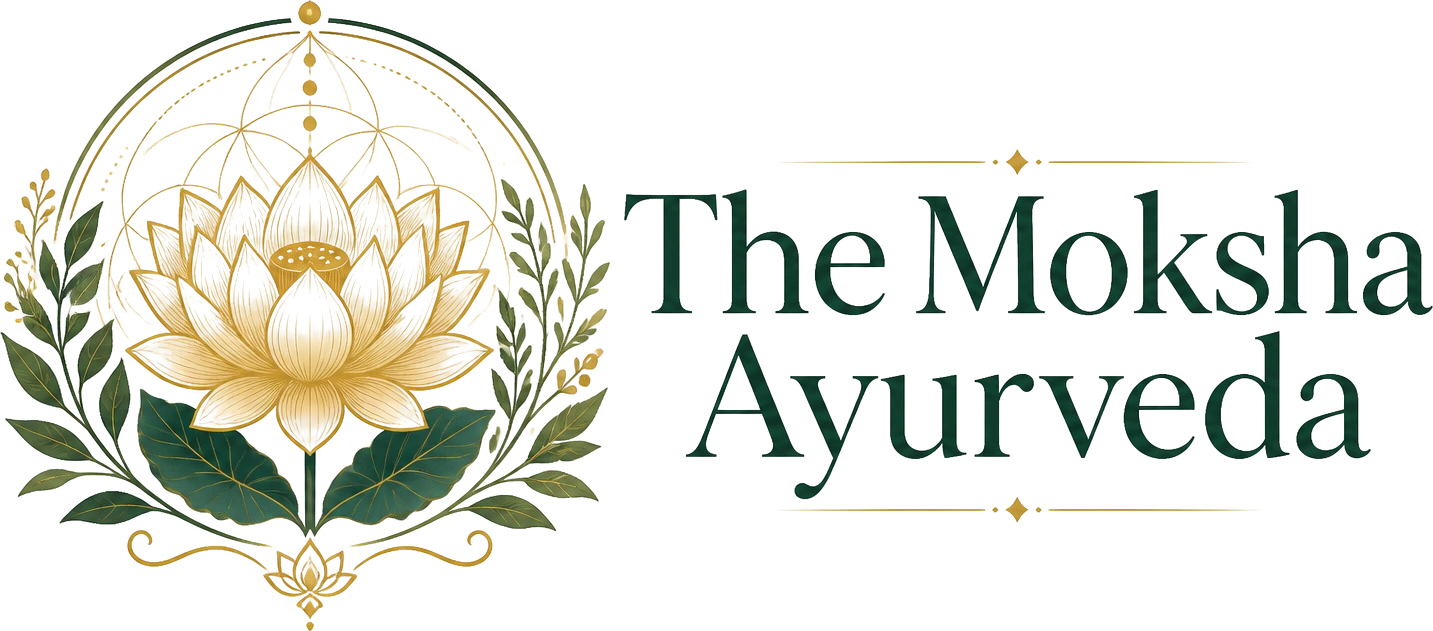 The Moksha Ayurveda logo